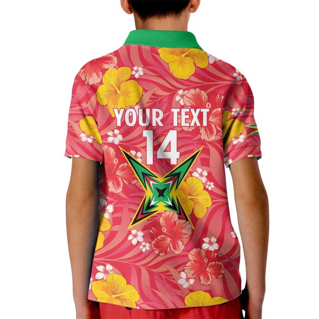 Custom Guyana Cricket Kid Polo Shirt 2025 Go Amazon Warriors Tropical Style - Wonder Print Shop