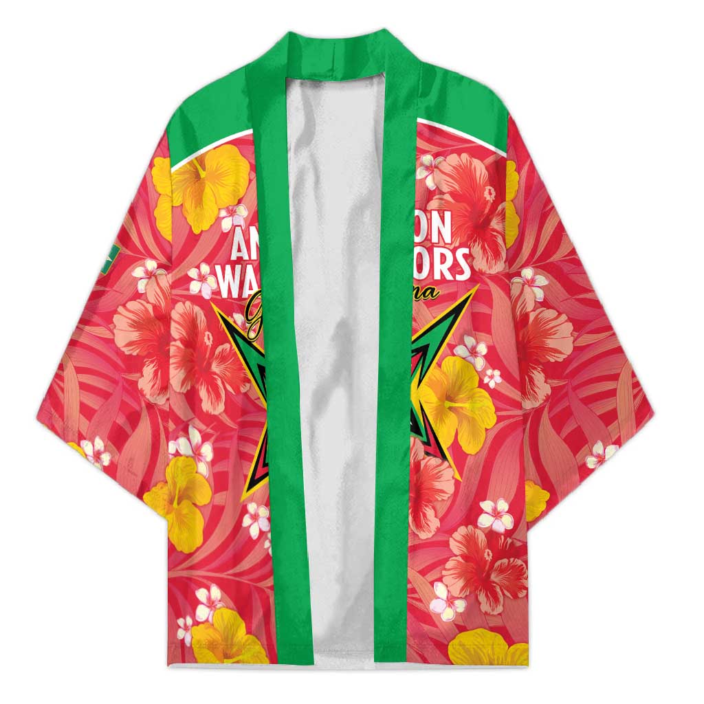 Custom Guyana Cricket Kimono 2025 Go Amazon Warriors Tropical Style - Wonder Print Shop