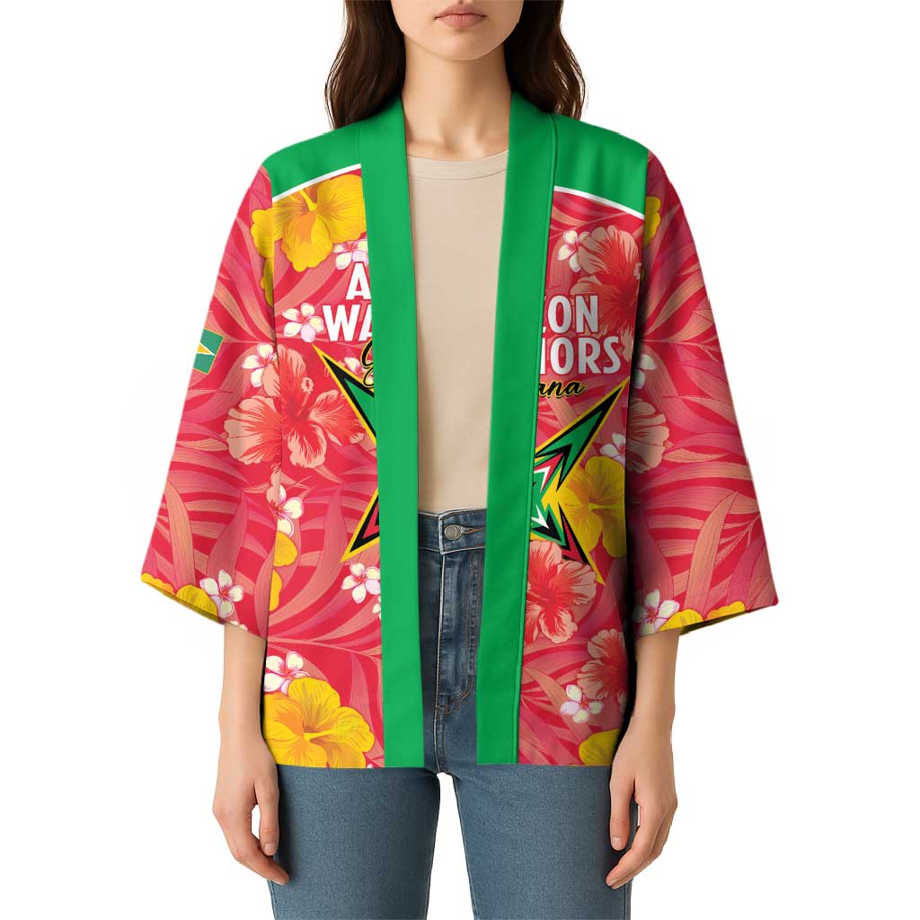 Custom Guyana Cricket Kimono 2025 Go Amazon Warriors Tropical Style - Wonder Print Shop