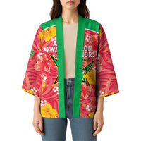 Custom Guyana Cricket Kimono 2025 Go Amazon Warriors Tropical Style - Wonder Print Shop