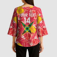 Custom Guyana Cricket Kimono Sleeve Blouse 2025 Go Amazon Warriors Tropical Style - Wonder Print Shop