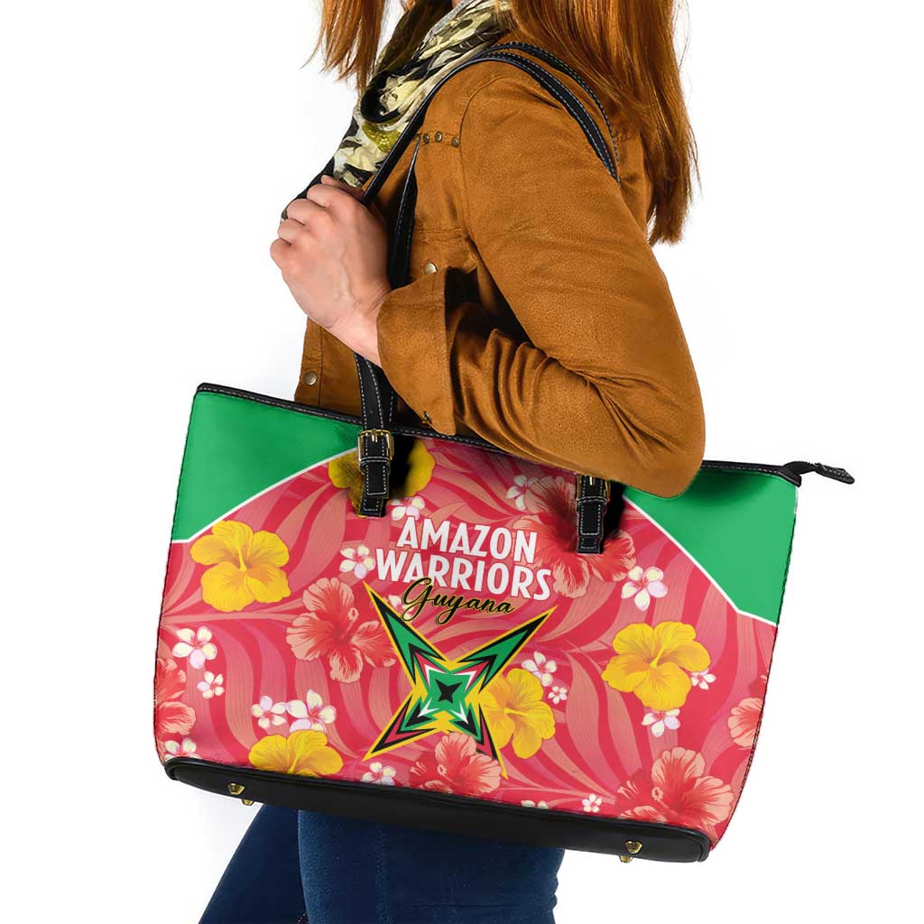 Guyana Cricket Leather Tote Bag 2025 Go Amazon Warriors Tropical Style - Wonder Print Shop