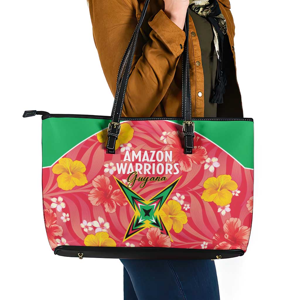 Guyana Cricket Leather Tote Bag 2025 Go Amazon Warriors Tropical Style - Wonder Print Shop