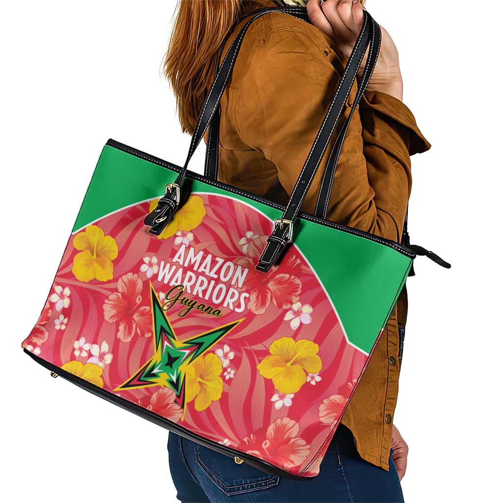 Guyana Cricket Leather Tote Bag 2025 Go Amazon Warriors Tropical Style - Wonder Print Shop