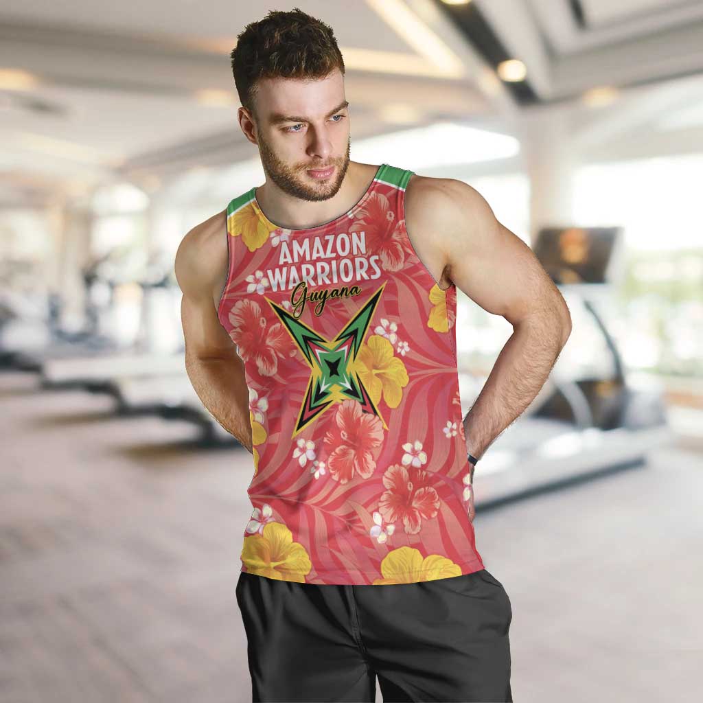 Custom Guyana Cricket Men Tank Top 2025 Go Amazon Warriors Tropical Style - Wonder Print Shop