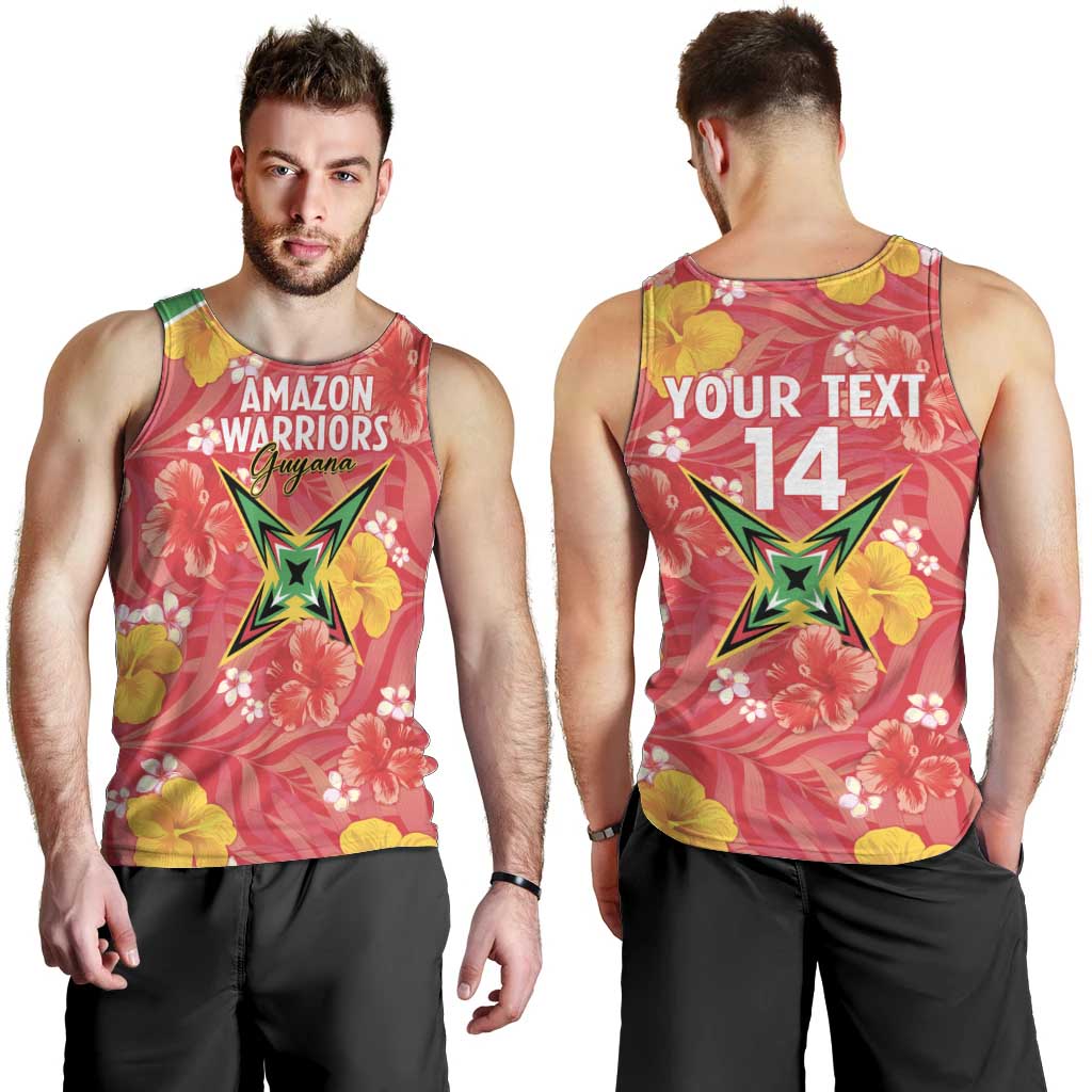 Custom Guyana Cricket Men Tank Top 2025 Go Amazon Warriors Tropical Style - Wonder Print Shop