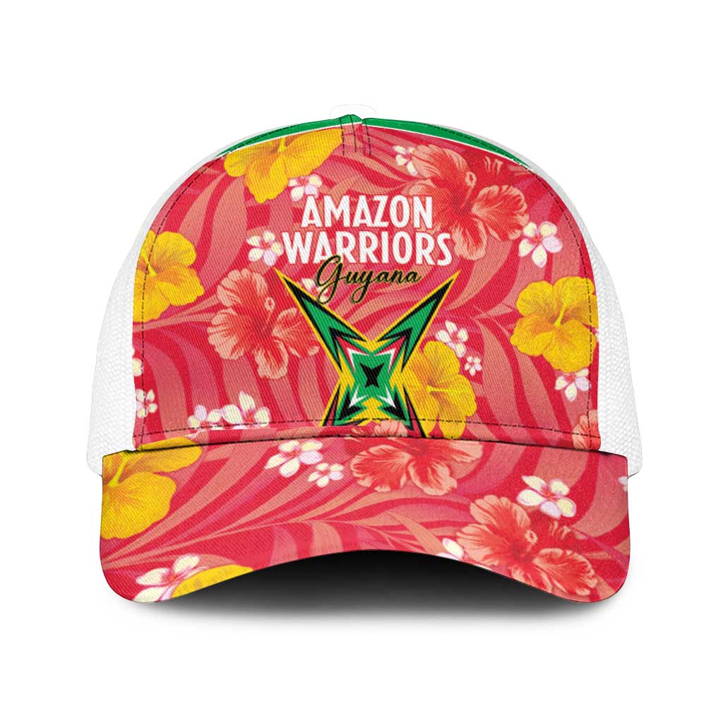 Guyana Cricket Mesh Trucker Cap 2025 Go Amazon Warriors Tropical Style - Wonder Print Shop