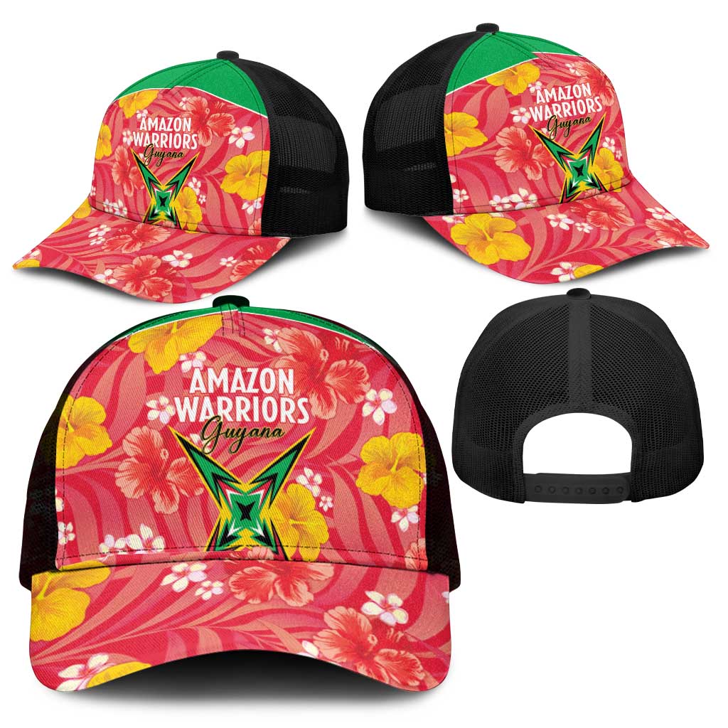 Guyana Cricket Mesh Trucker Cap 2025 Go Amazon Warriors Tropical Style - Wonder Print Shop