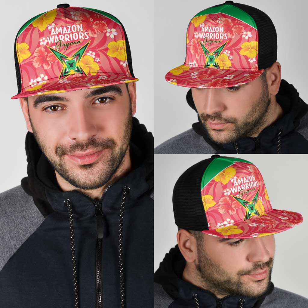 Guyana Cricket Mesh Trucker Cap 2025 Go Amazon Warriors Tropical Style - Wonder Print Shop
