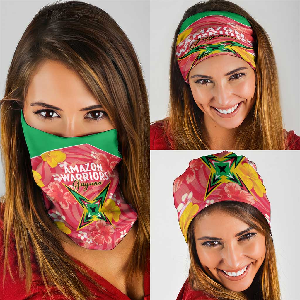 Guyana Cricket Neck Gaiter 2025 Go Amazon Warriors Tropical Style - Wonder Print Shop