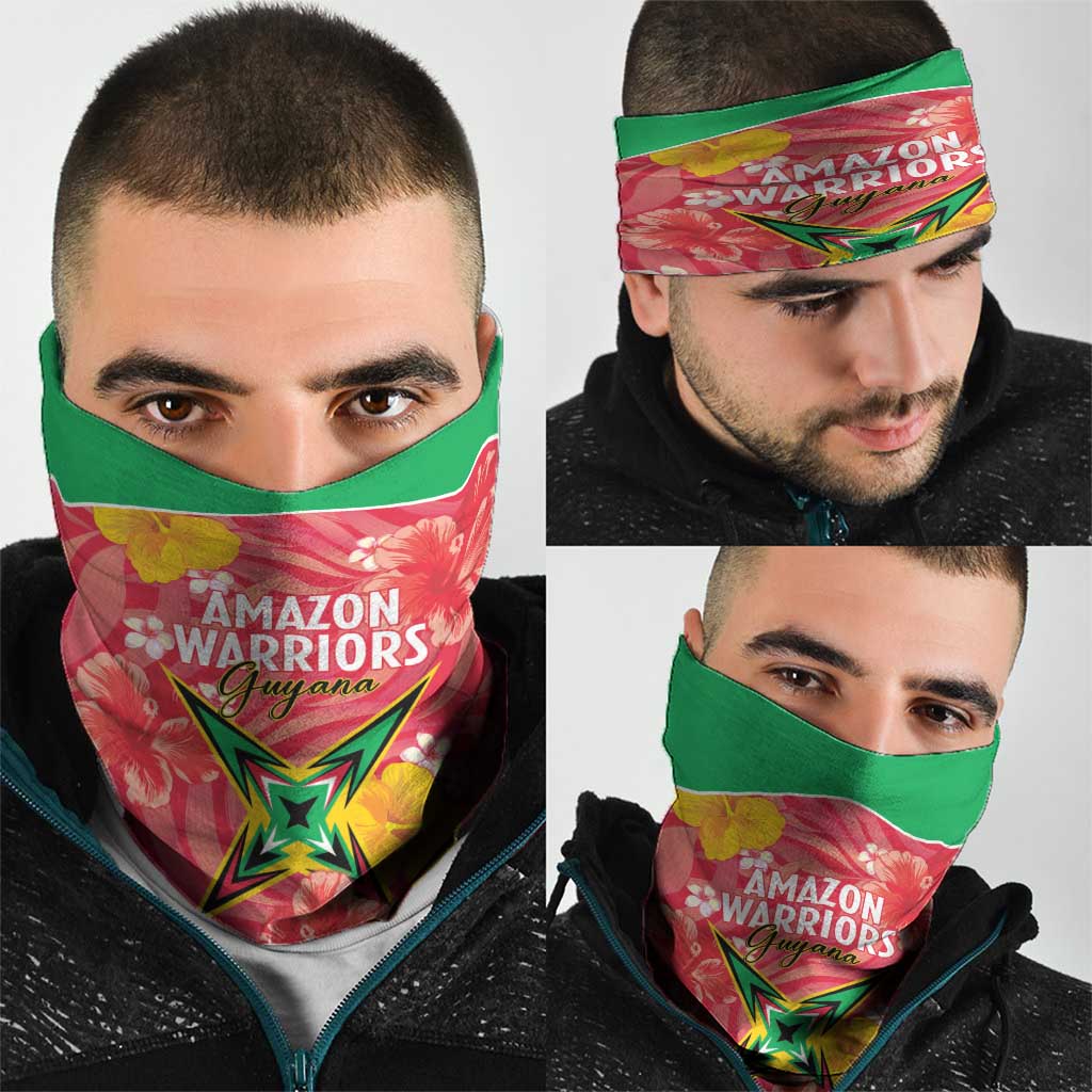 Guyana Cricket Neck Gaiter 2025 Go Amazon Warriors Tropical Style - Wonder Print Shop