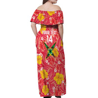 Custom Guyana Cricket Off Shoulder Maxi Dress 2025 Go Amazon Warriors Tropical Style - Wonder Print Shop