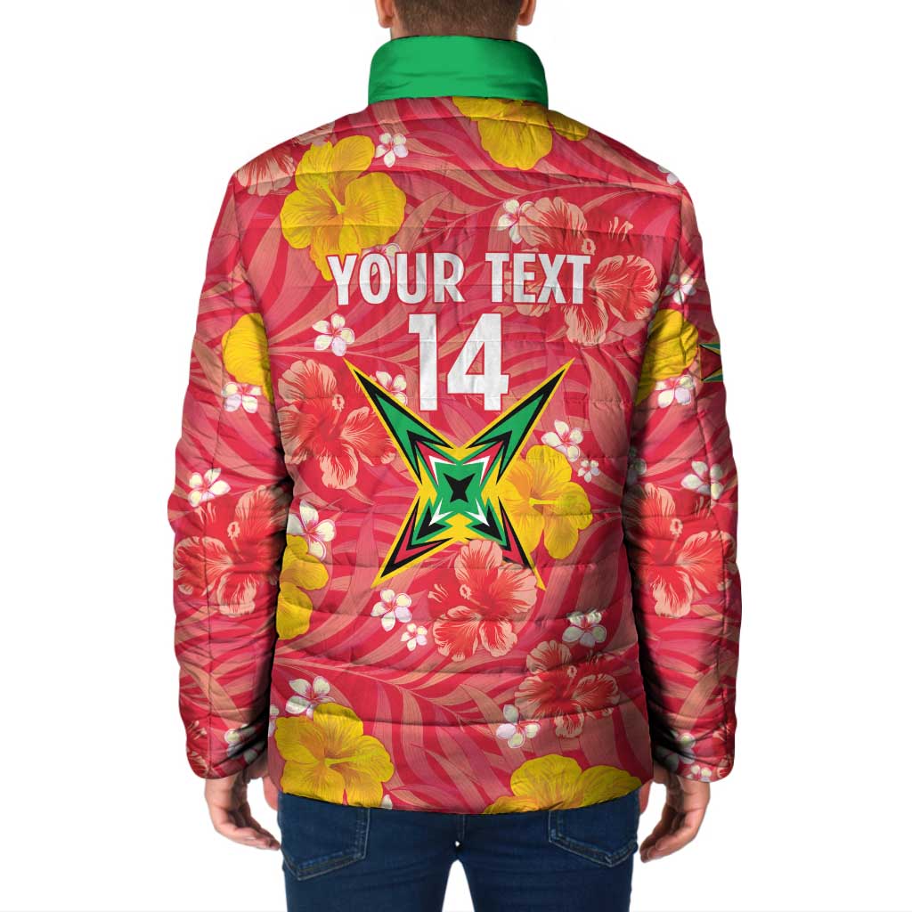 Custom Guyana Cricket Padded Jacket 2025 Go Amazon Warriors Tropical Style - Wonder Print Shop