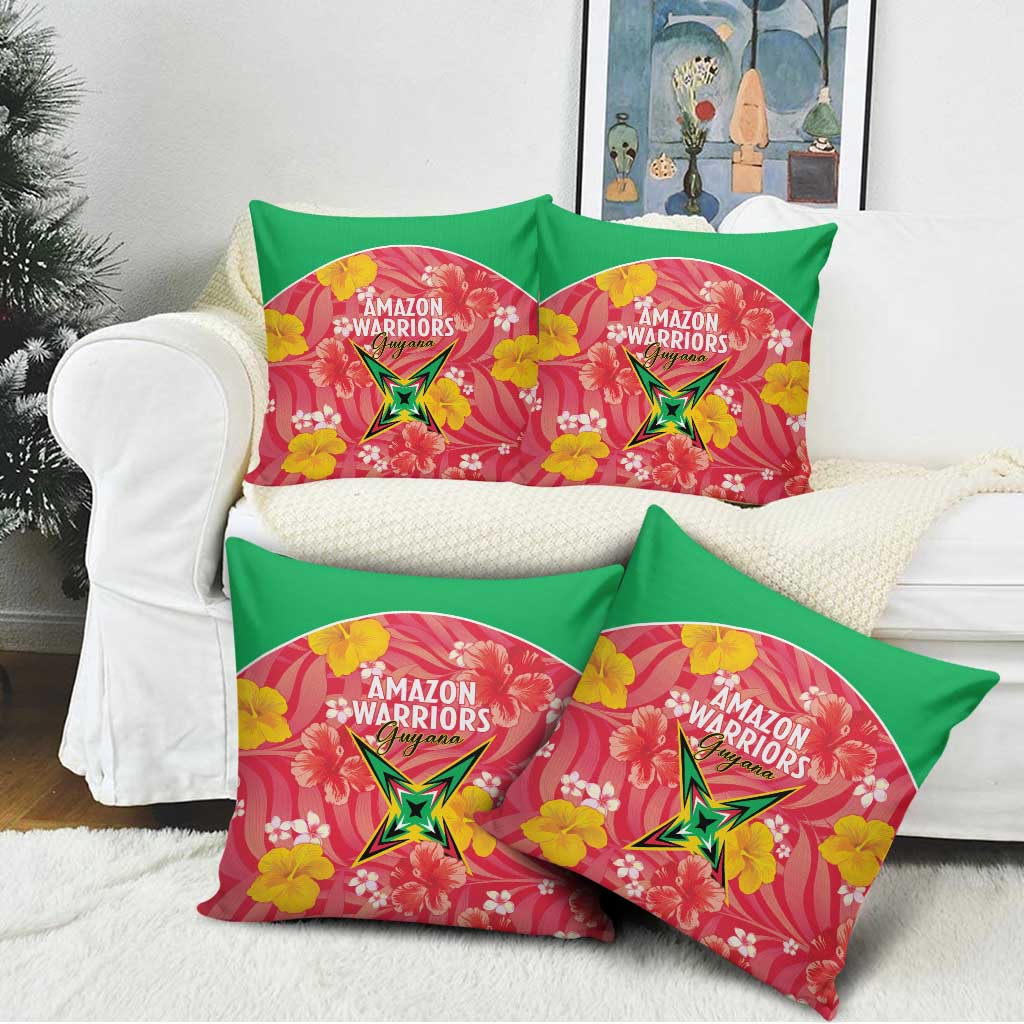 Guyana Cricket Pillow Cover 2025 Go Amazon Warriors Tropical Style - Wonder Print Shop