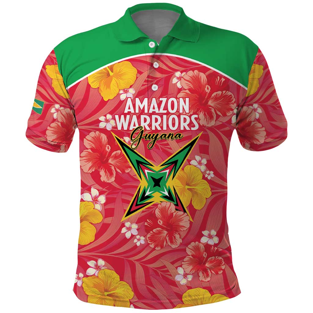 Custom Guyana Cricket Polo Shirt 2025 Go Amazon Warriors Tropical Style - Wonder Print Shop