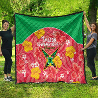 Guyana Cricket Quilt 2025 Go Amazon Warriors Tropical Style - Wonder Print Shop