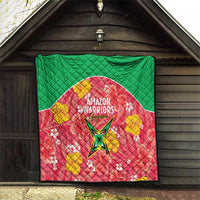 Guyana Cricket Quilt 2025 Go Amazon Warriors Tropical Style - Wonder Print Shop