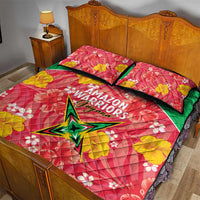Guyana Cricket Quilt Bed Set 2025 Go Amazon Warriors Tropical Style - Wonder Print Shop