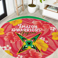 Guyana Cricket Round Carpet 2025 Go Amazon Warriors Tropical Style - Wonder Print Shop