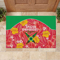 Guyana Cricket Rubber Doormat 2025 Go Amazon Warriors Tropical Style - Wonder Print Shop