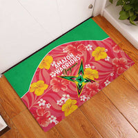 Guyana Cricket Rubber Doormat 2025 Go Amazon Warriors Tropical Style - Wonder Print Shop