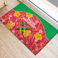 Guyana Cricket Rubber Doormat 2025 Go Amazon Warriors Tropical Style - Wonder Print Shop