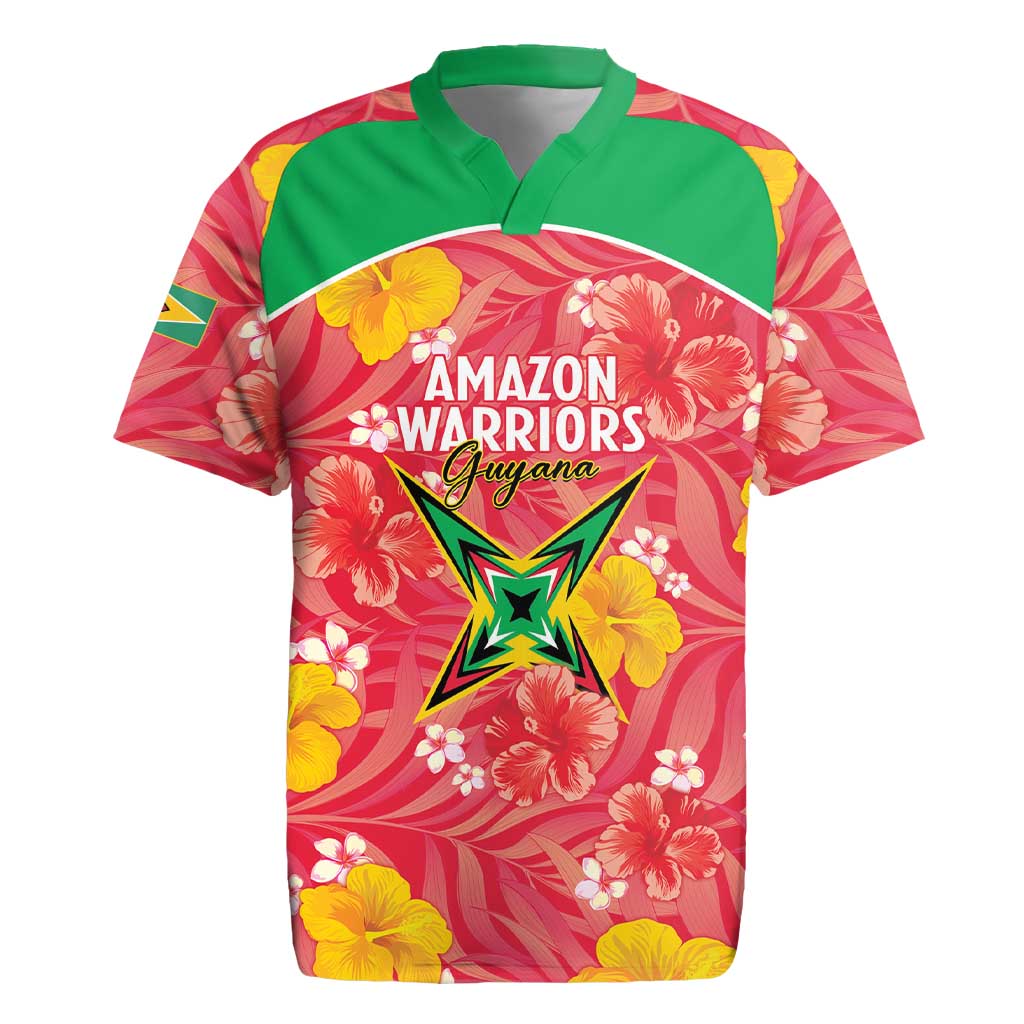 Custom Guyana Cricket Rugby Jersey 2025 Go Amazon Warriors Tropical Style - Wonder Print Shop