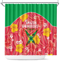 Guyana Cricket Shower Curtain 2025 Go Amazon Warriors Tropical Style - Wonder Print Shop