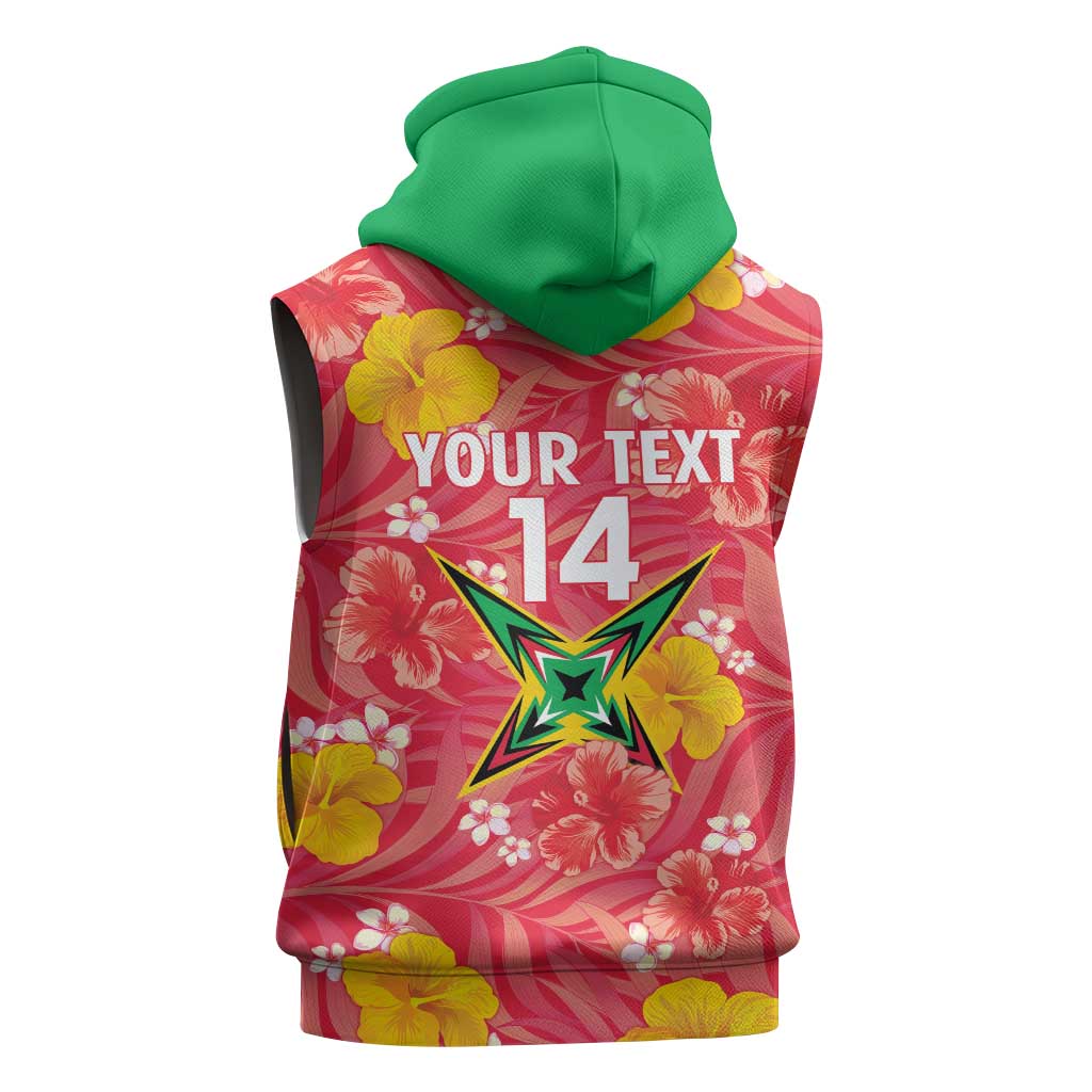 Custom Guyana Cricket Sleeveless Hoodie 2025 Go Amazon Warriors Tropical Style - Wonder Print Shop