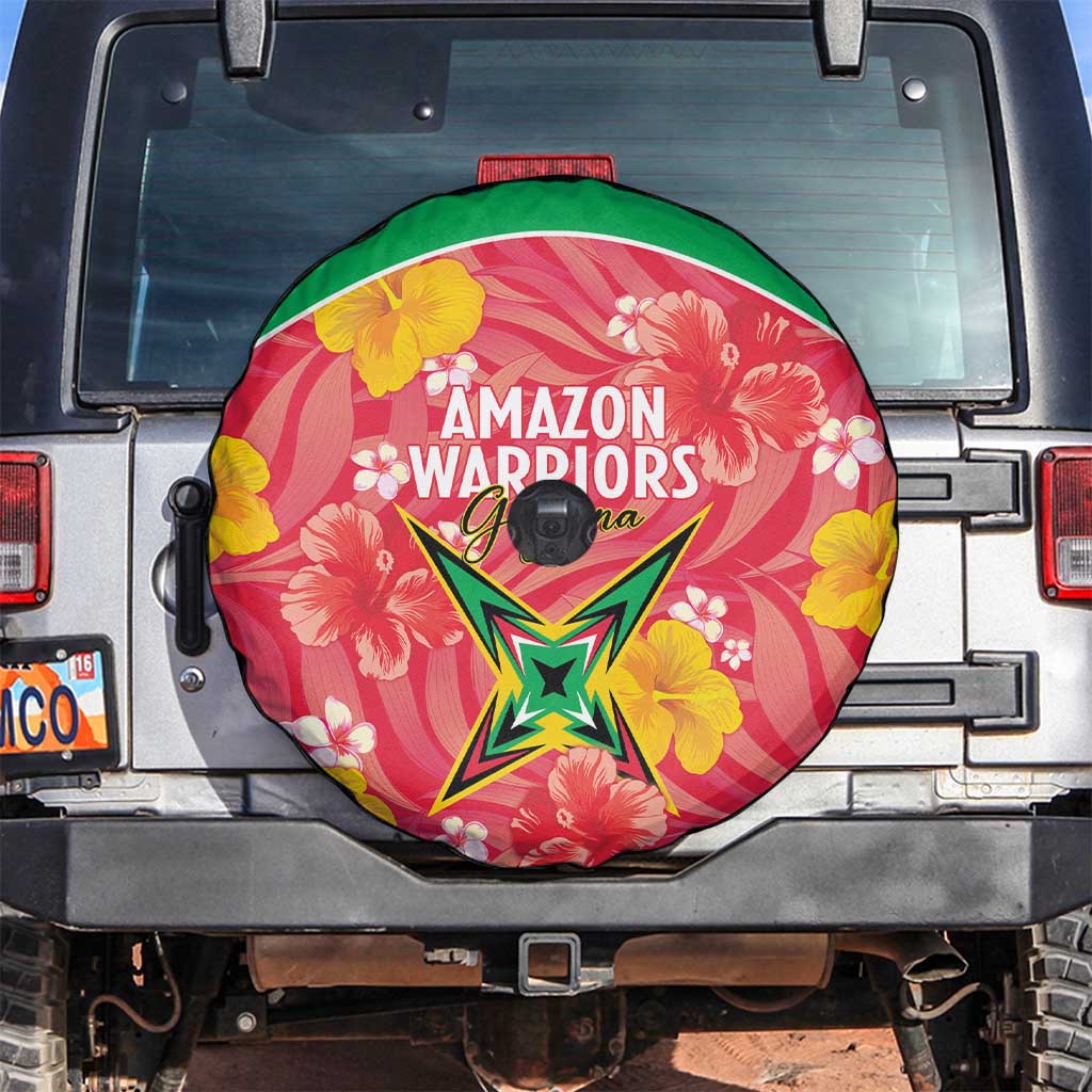 Guyana Cricket Spare Tire Cover 2025 Go Amazon Warriors Tropical Style - Wonder Print Shop