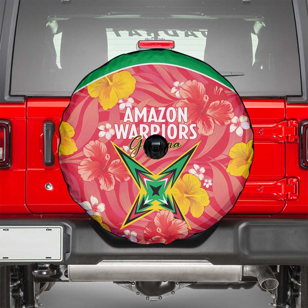 Guyana Cricket Spare Tire Cover 2025 Go Amazon Warriors Tropical Style - Wonder Print Shop