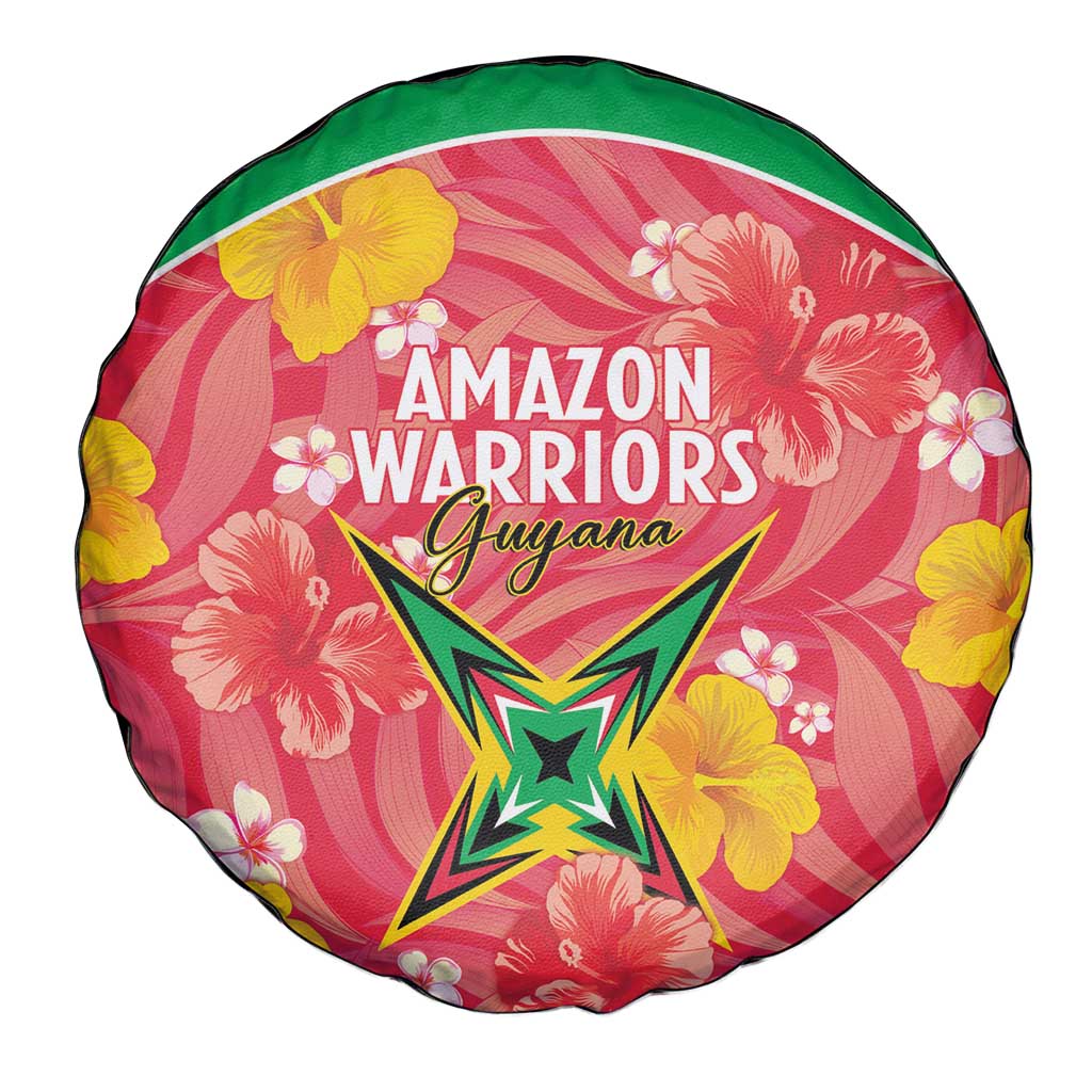 Guyana Cricket Spare Tire Cover 2025 Go Amazon Warriors Tropical Style - Wonder Print Shop
