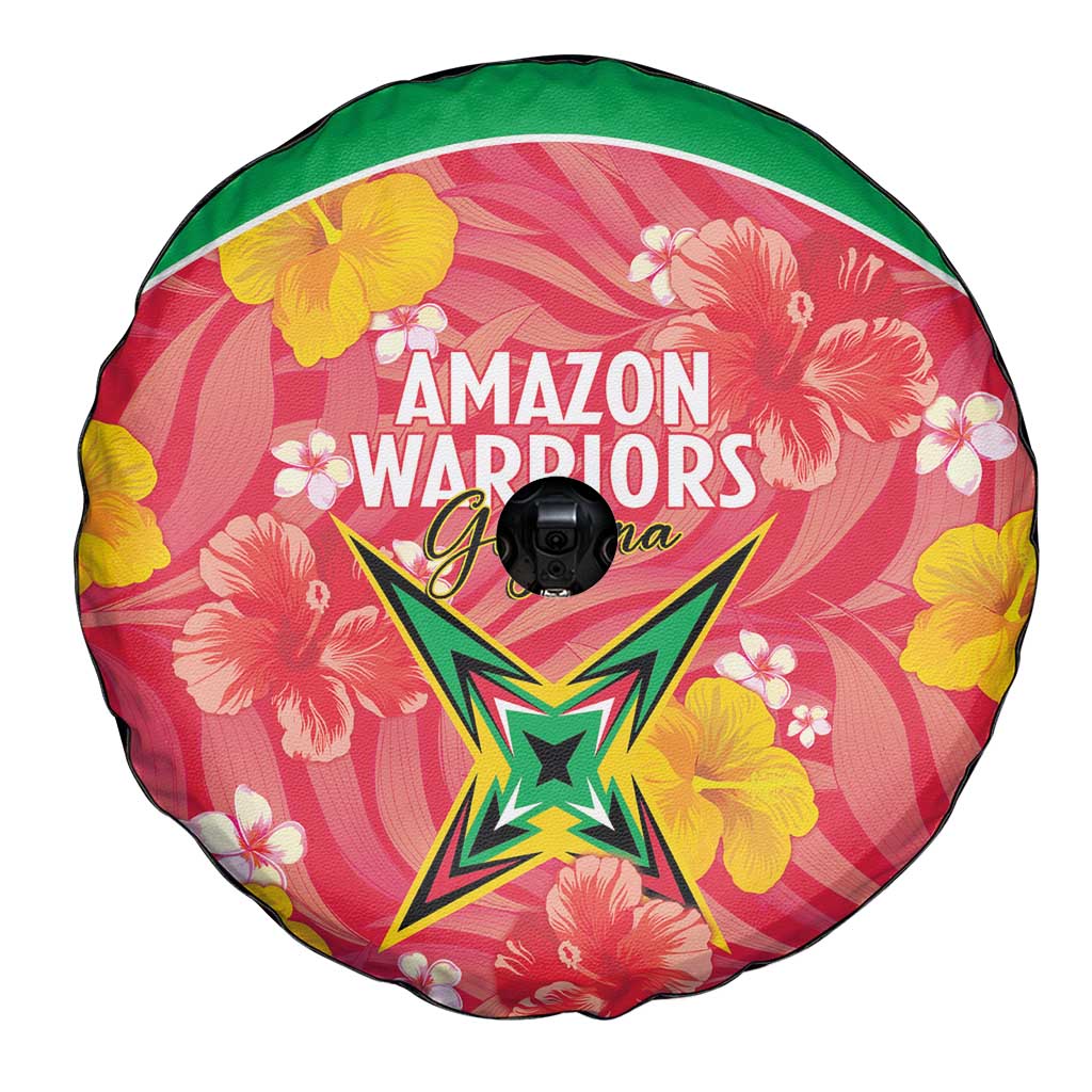 Guyana Cricket Spare Tire Cover 2025 Go Amazon Warriors Tropical Style - Wonder Print Shop