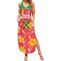 Custom Guyana Cricket Summer Maxi Dress 2025 Go Amazon Warriors Tropical Style - Wonder Print Shop