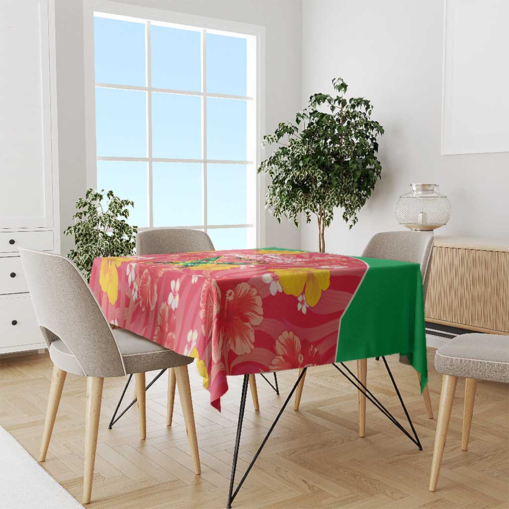 Guyana Cricket Tablecloth 2025 Go Amazon Warriors Tropical Style - Wonder Print Shop