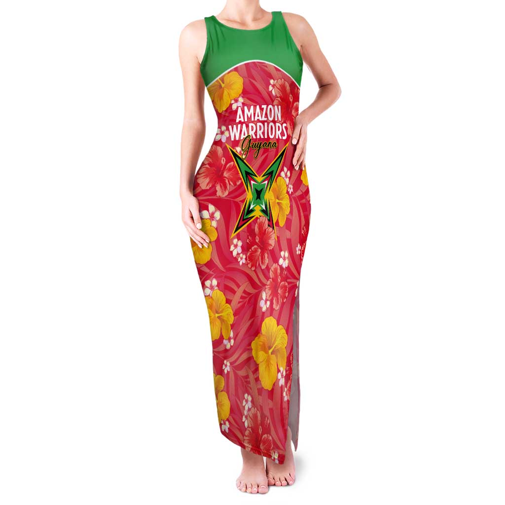 Custom Guyana Cricket Tank Maxi Dress 2025 Go Amazon Warriors Tropical Style - Wonder Print Shop