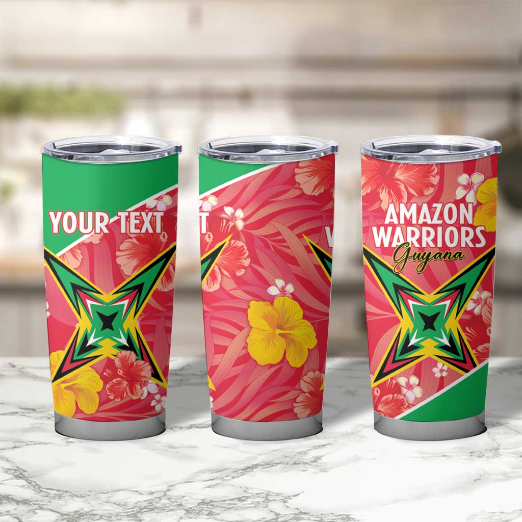 Custom Guyana Cricket Tumbler Cup 2025 Go Amazon Warriors Tropical Style - Wonder Print Shop