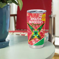 Custom Guyana Cricket Tumbler Cup 2025 Go Amazon Warriors Tropical Style - Wonder Print Shop