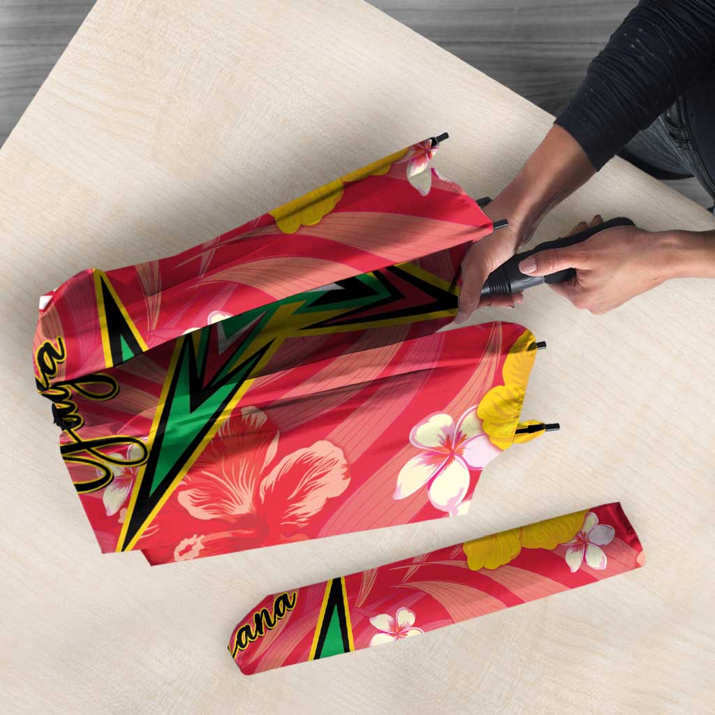 Guyana Cricket Umbrella 2025 Go Amazon Warriors Tropical Style - Wonder Print Shop