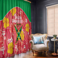 Guyana Cricket Window Curtain 2025 Go Amazon Warriors Tropical Style - Wonder Print Shop