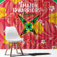 Guyana Cricket Window Curtain 2025 Go Amazon Warriors Tropical Style - Wonder Print Shop