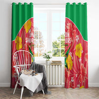Guyana Cricket Window Curtain 2025 Go Amazon Warriors Tropical Style - Wonder Print Shop