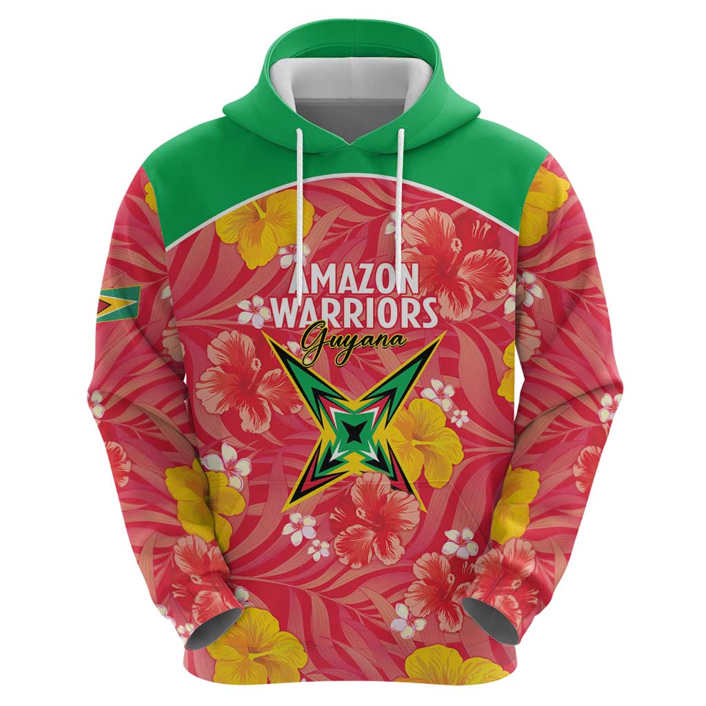 Custom Guyana Cricket Zip Hoodie 2025 Go Amazon Warriors Tropical Style - Wonder Print Shop