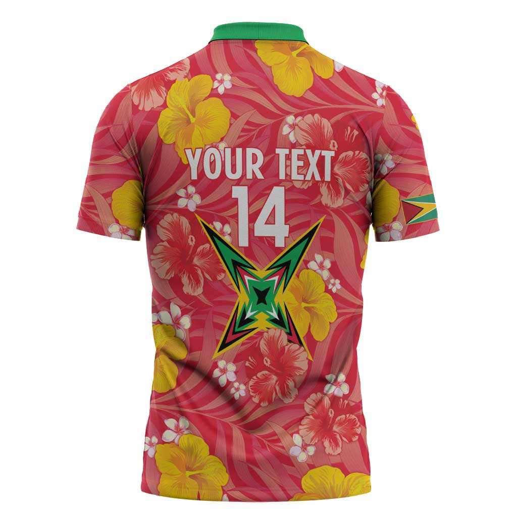 Custom Guyana Cricket Zipper Polo Shirt 2025 Go Amazon Warriors Tropical Style - Wonder Print Shop