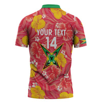 Custom Guyana Cricket Zipper Polo Shirt 2025 Go Amazon Warriors Tropical Style - Wonder Print Shop