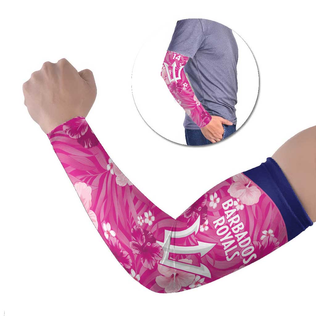 Barbados Royals Cricket Arm Sleeves 2025 Go Tridents Tropical Style - Wonder Print Shop