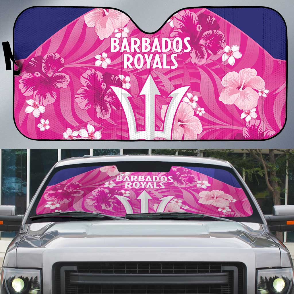 Barbados Royals Cricket Auto Sun Shade 2025 Go Tridents Tropical Style - Wonder Print Shop