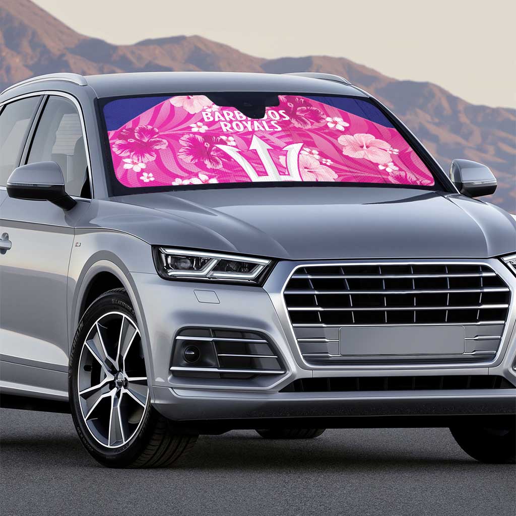 Barbados Royals Cricket Auto Sun Shade 2025 Go Tridents Tropical Style - Wonder Print Shop