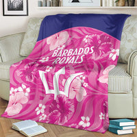 Barbados Royals Cricket Blanket 2025 Go Tridents Tropical Style - Wonder Print Shop