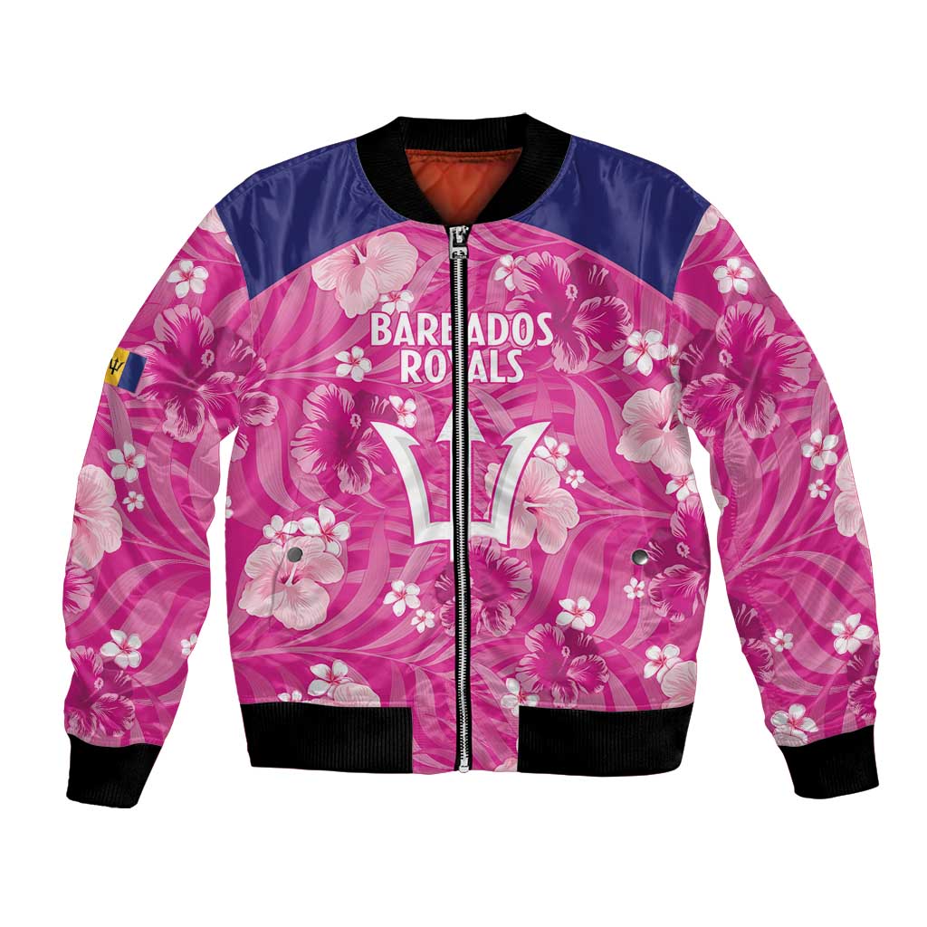 Custom Barbados Royals Cricket Bomber Jacket 2025 Go Tridents Tropical Style - Wonder Print Shop